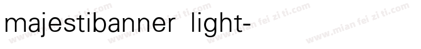 majestibanner light字体转换